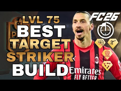 BEST TARGET STRIKER BUILD *MAX LEVEL 75* | EA FC 26 PRO CLUBS BALLER BUILD