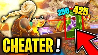 Etoile Cachee Semaine 1 Emplacement Saison 8 Sur Fortnite Battle - on tombe sur un gros cheater qui vole sur fortnite battle royale
