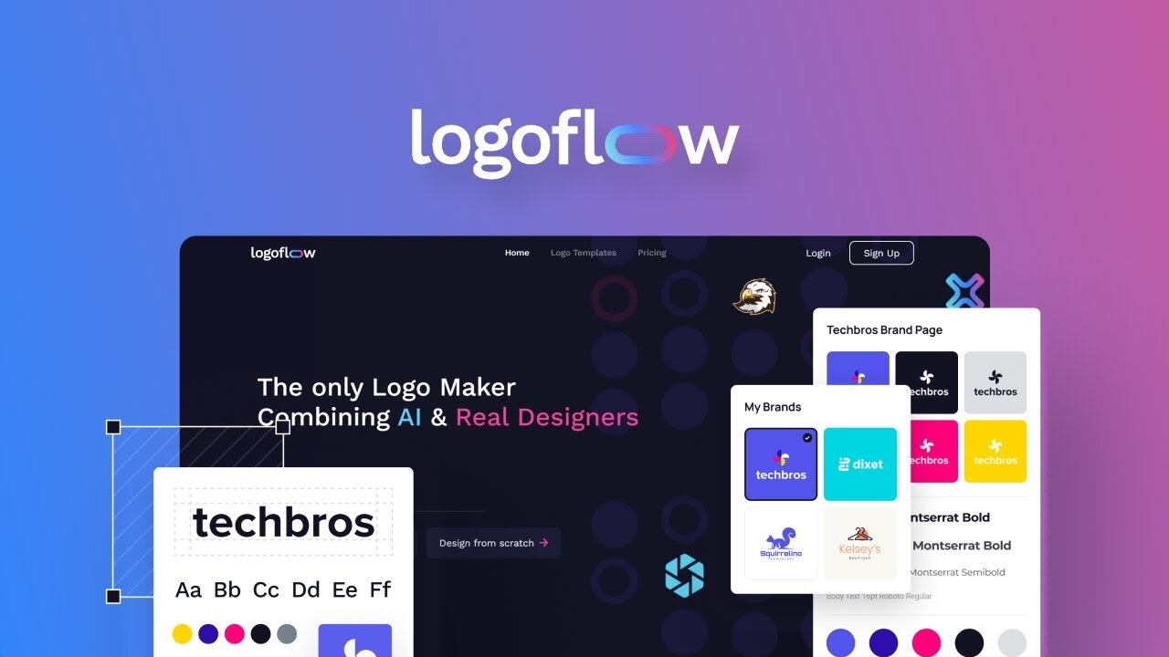 Logoflow Lifetime Deal $59 - The only Logo Maker Combining AI & Real Designers | Logoflow Review