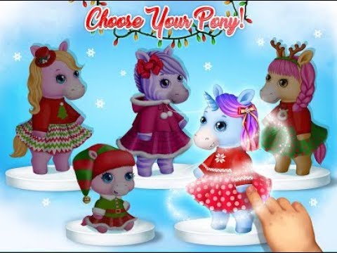 Fun Pony Care Kids Games - Pony Sisters Christmas - Secret Santa Gifts - Funny Kids Games