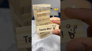 She wants to play every night;)🤭 #excited #jenga #jengagame #jengablocks #adult #dateideas