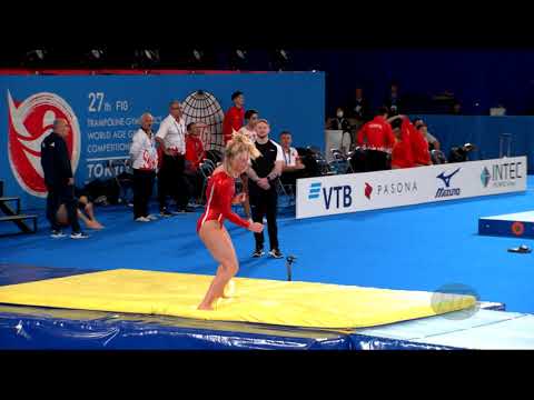 HANSEN Sara la Cour (DEN) W - 2019 Trampoline Worlds, Tokyo (JPN) - Qualification Tumbling R2
