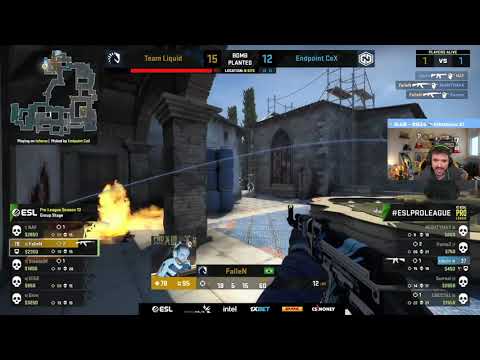 Fallen Taps Clutch 1x3 CS GO Team Liquid vs Endpoint Cex