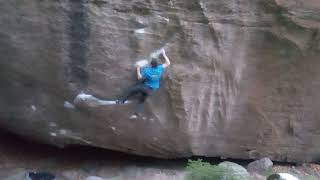 Video thumbnail de Eisbombe, 8A+. Sachsen