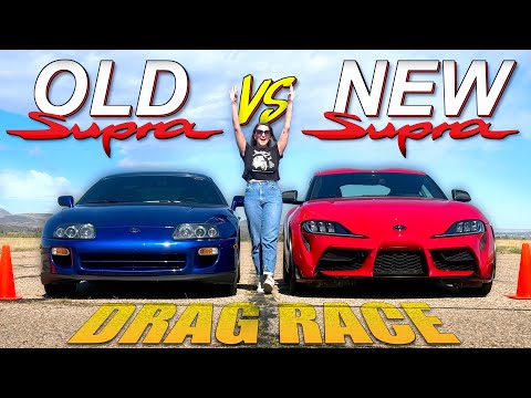 Old vs New Toyota Supra Drag Race: Can the MIGHTY 2JZ Beat the New One?