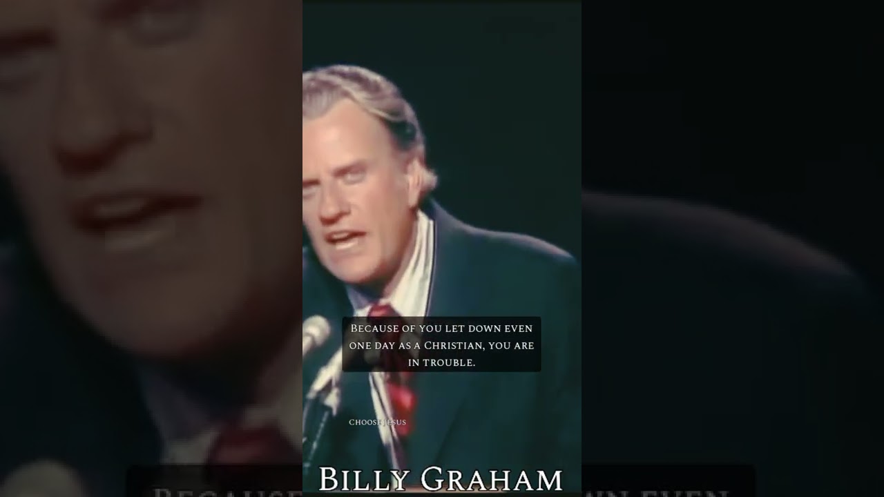 It is easier not to be a Christian in this world. #shorts #billygraham #joy