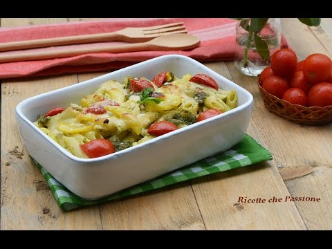 Pasta al pesto e patate gratinata - Ricette che Passione