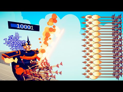 BURN EVERY UNIT by FIRE ARCHER GOD with DAMAGE INDICATOR - Totally Accurate Battle Simulator | TABS