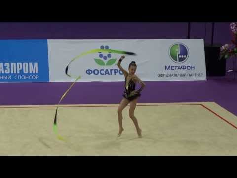 Zvonaryova Diana (ribbon), Kazakhstan. Международный турнир юниорок, г.Москва 2014