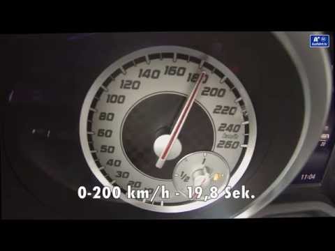 2014 Mercedes SLK 350 / acceleration 0-125 mph / Beschleunigung 0-200 kph / kmh / Tachovideo