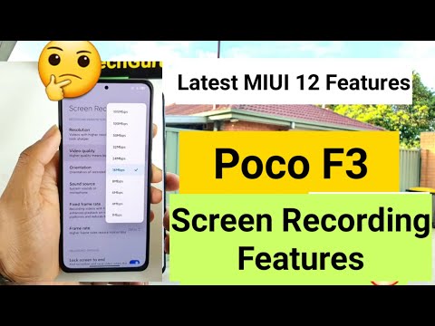 Poco F3 screen recording features indepth review