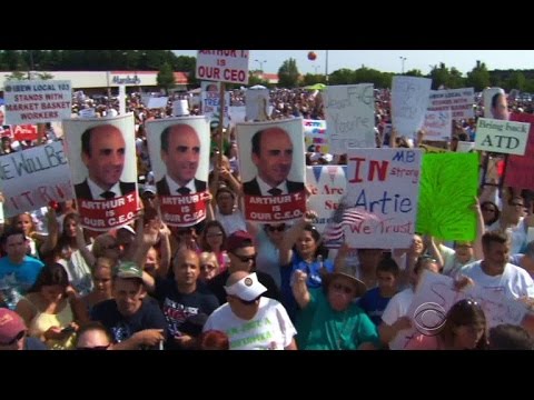 Supermarket employees protest after CEO is fired