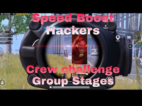 Speed boost Hackers in Crew challenge Group Stages🤬 |  Tencent banned those hackers 😈| PUBG MOBILE