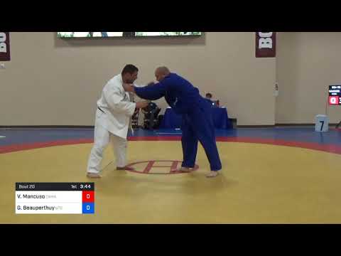 2018 Marine Corps US Open Grappling/Gi Senior Men 100+ RR Rnd 3 - Vincent Mancuso (Cama) Vs. Gabe