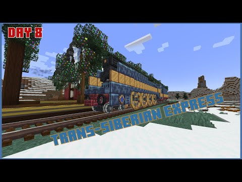 Insane! Building a Trans Siberian Express in Minecraft?!