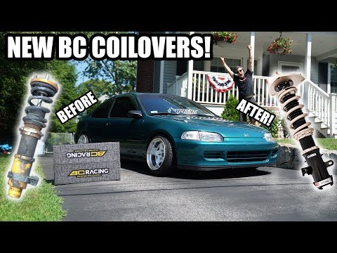 INSTALLING CUSTOM BC COILOVERS ON THE CIVIC!