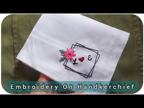 How to Embroder on handkerchief | Best gift for...