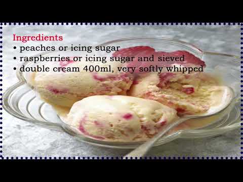 Peach Melba Ice Cream Recipe