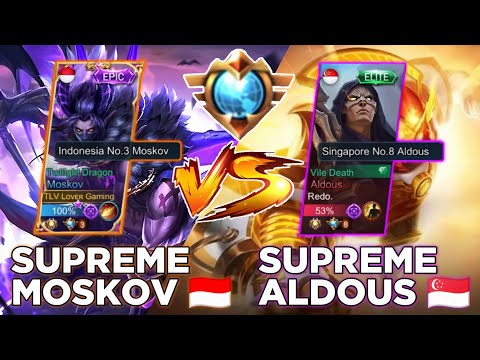 MOSKOV NO 3 INDONESIA VS ALDOUS NO 8 SINGAPORE  - MOBILE LEGENDS
