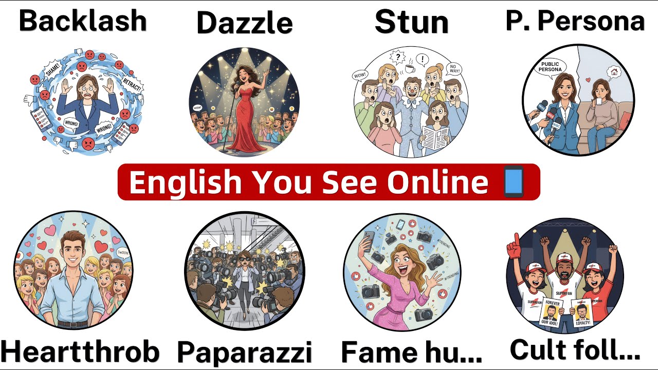 News & Social Media Vocabulary in English || Daily Use English Words - YouTube video featuring the word confusion