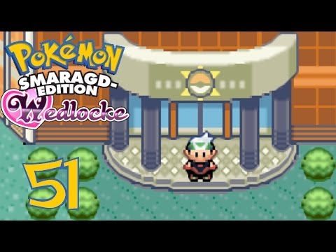 Let's Play Pokemon Smaragd Wedlocke Challenge Part 51 - Pokemon Liga, wir kommen!