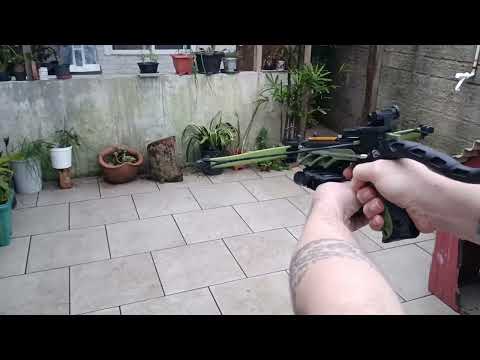 ALLIGATOR 80 LBS BESTA CROSSBOW  TESTE NO TRONCO 🪵