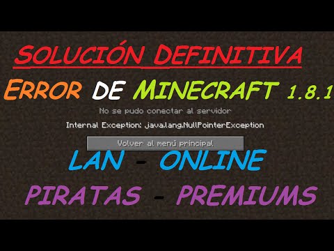 Fix Error Minecraft 1.8.x Multiplayer LAN