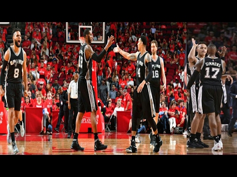 Patty Mills, Jonathon Simmons & LaMarcus Aldridge at Rockets (2017 WCSF Game 6) - Unstoppable!