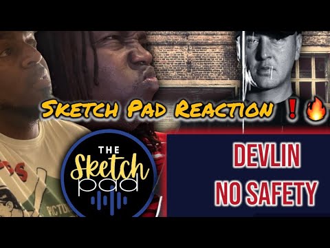 Sketch Pad Reaction to ( @officialdevlin ) No Safety. #uk #rapper #hiphopmusic #rap #devlin #bars