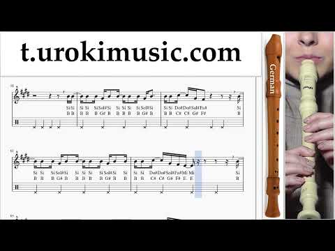 How to play Miley Cyrus - Used To Be Young on Recorder G. Tabs Notes Solo