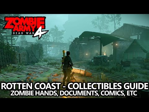 Zombie Army 4 - Collectibles Guide - Mission 5 - Zombie Hands, Documents, Comics, Upgrade Kits, etc