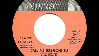 1963 OSCAR-WINNING SONG: Call Me Irresponsible - Frank Sinatra