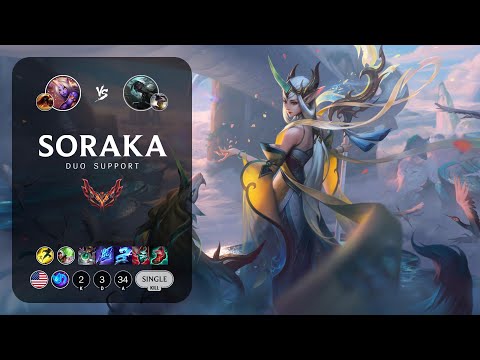 Soraka Support vs Senna - NA Grandmaster Patch 13.18
