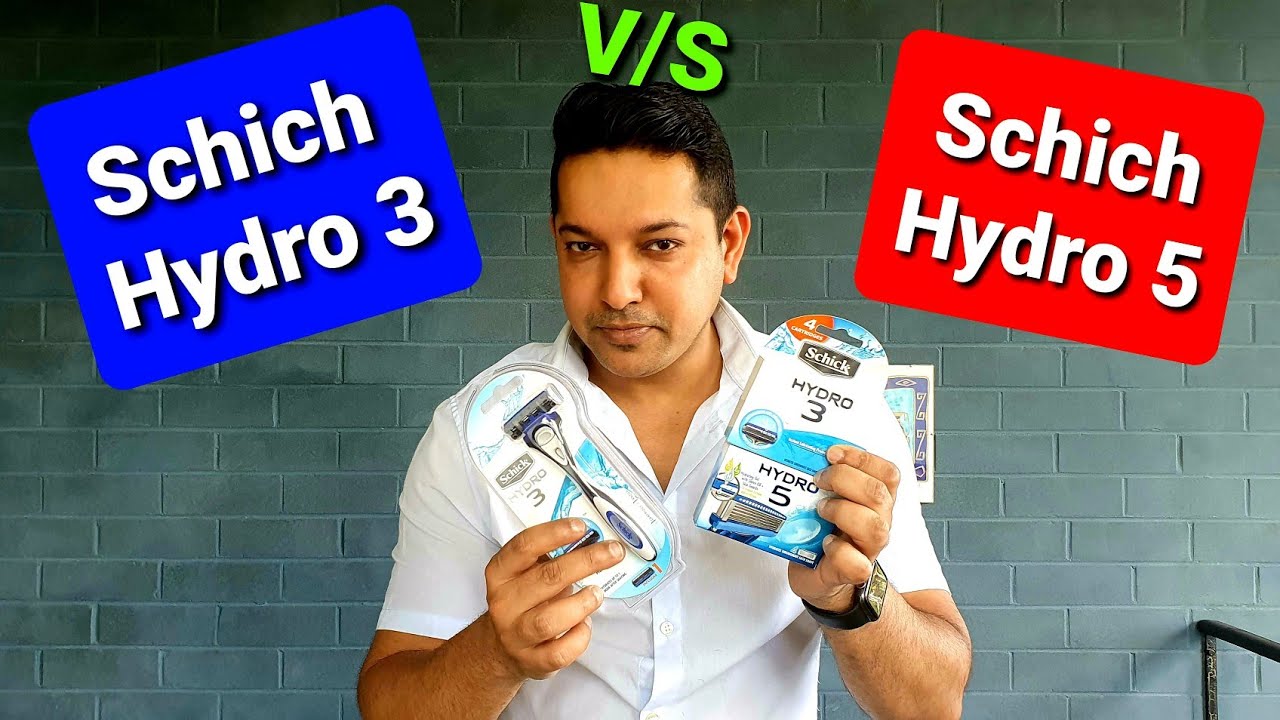 Schick Hyrdo 3 vs Schick Hydro 5 Best Razor Review | 5 Blades or 3 Blades | Which is better #Schick