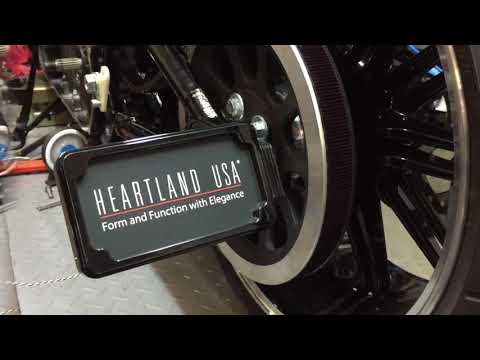 Harley Davidson Softail replacement License Plate Holder Heartland USA Axle Mount