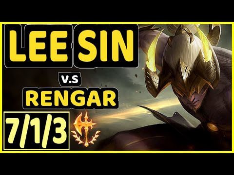 ANDA (LEE SIN) vs RENGAR - 7/1/3 KDA JUNGLE CHALLENGER GAMEPLAY - NA