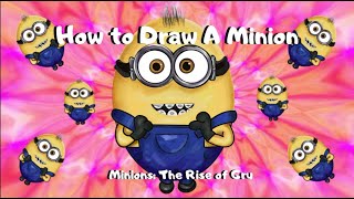 How To Draw A Minion #riseofgru #minions #minionstheriseofgru #mrsmithsartroom4kids
