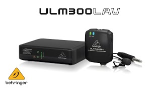 Video thumbnail for Introducing the ULM300LAV-Digital Wireless System with Lavalier Microphone, Transmitter and Receiver by Behringer