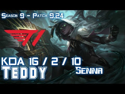 T1 Teddy SENNA vs EZREAL ADC - Patch 9.24 KR Ranked