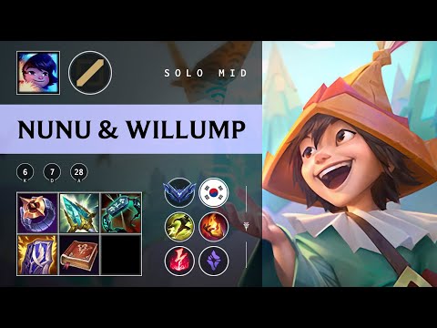 Nunu & Willump Mid vs Morgana - KR Diamond Patch 25.22