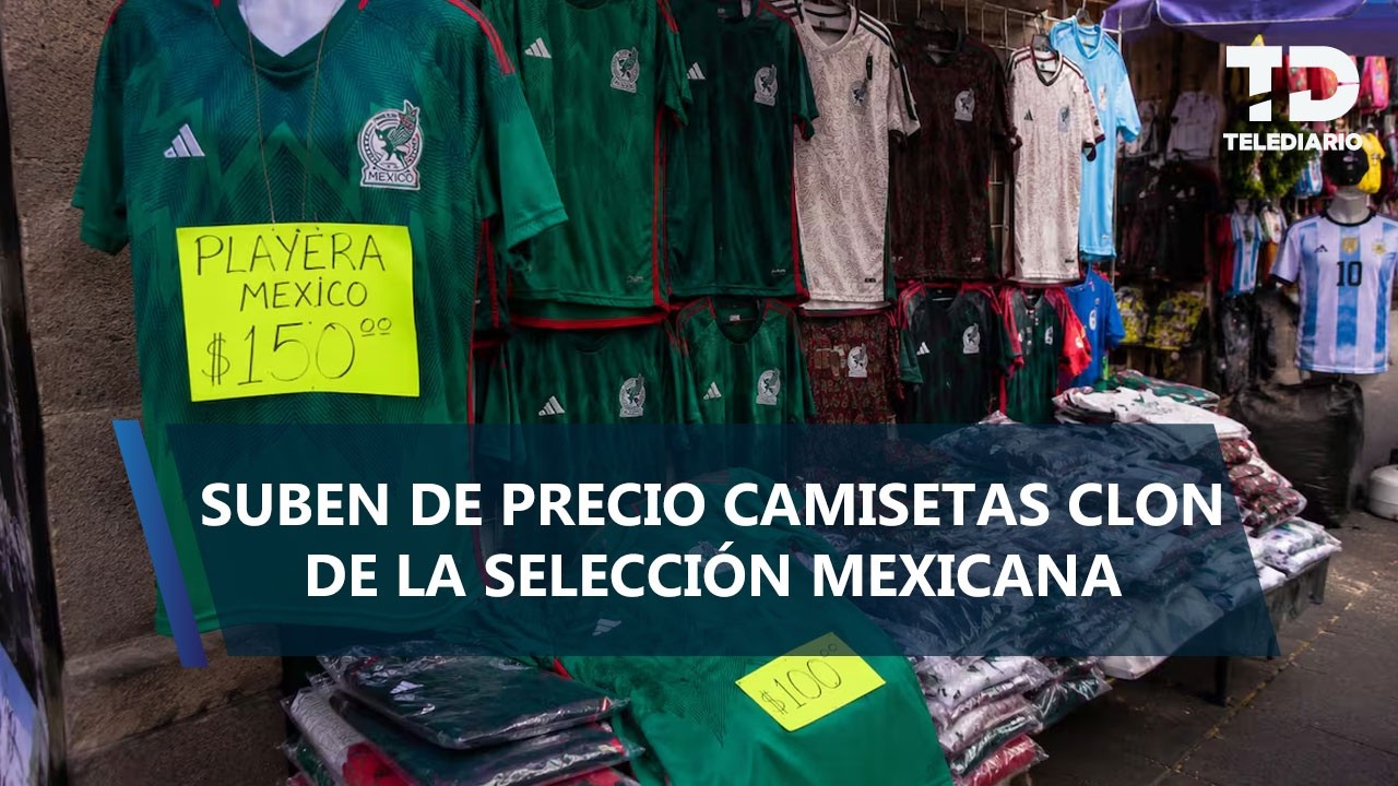 Aumenta la demanda de playeras pirata de la Selección Mexicana en el Centro Histórico