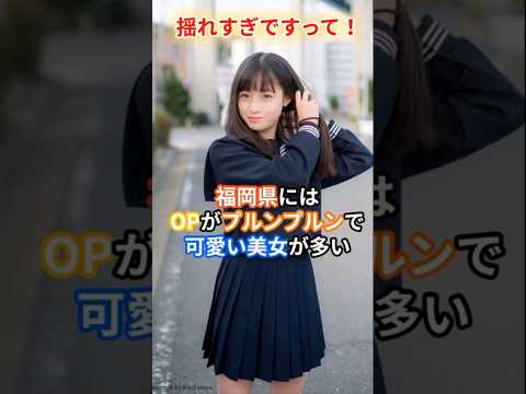 There are many cute beauties in Fukuoka Prefecture #Trivia