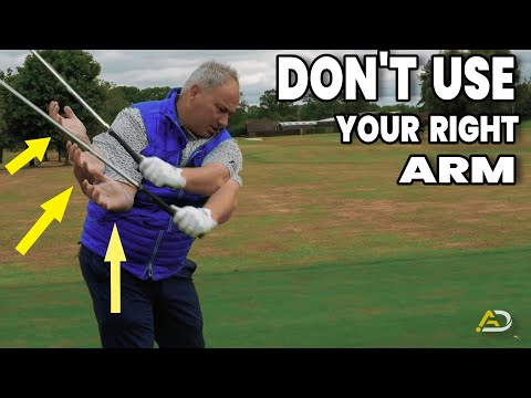 BENUTZE DEINEN RECHTEN ARM NICHT beim Golfschwung
