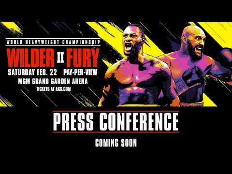 Watch – Deontay Wilder vs. Tyson Fury II Press Conference Live Stream