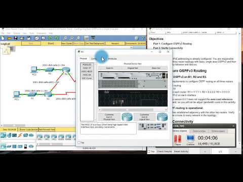 8.3.3.5 Packet Tracer - Configuring Basic OSPFv3 in a Single Area Instructions