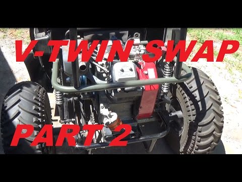 GOKART V-TWIN VANGUARD  16HP 480cc SWAP MANCO 606 PART 2