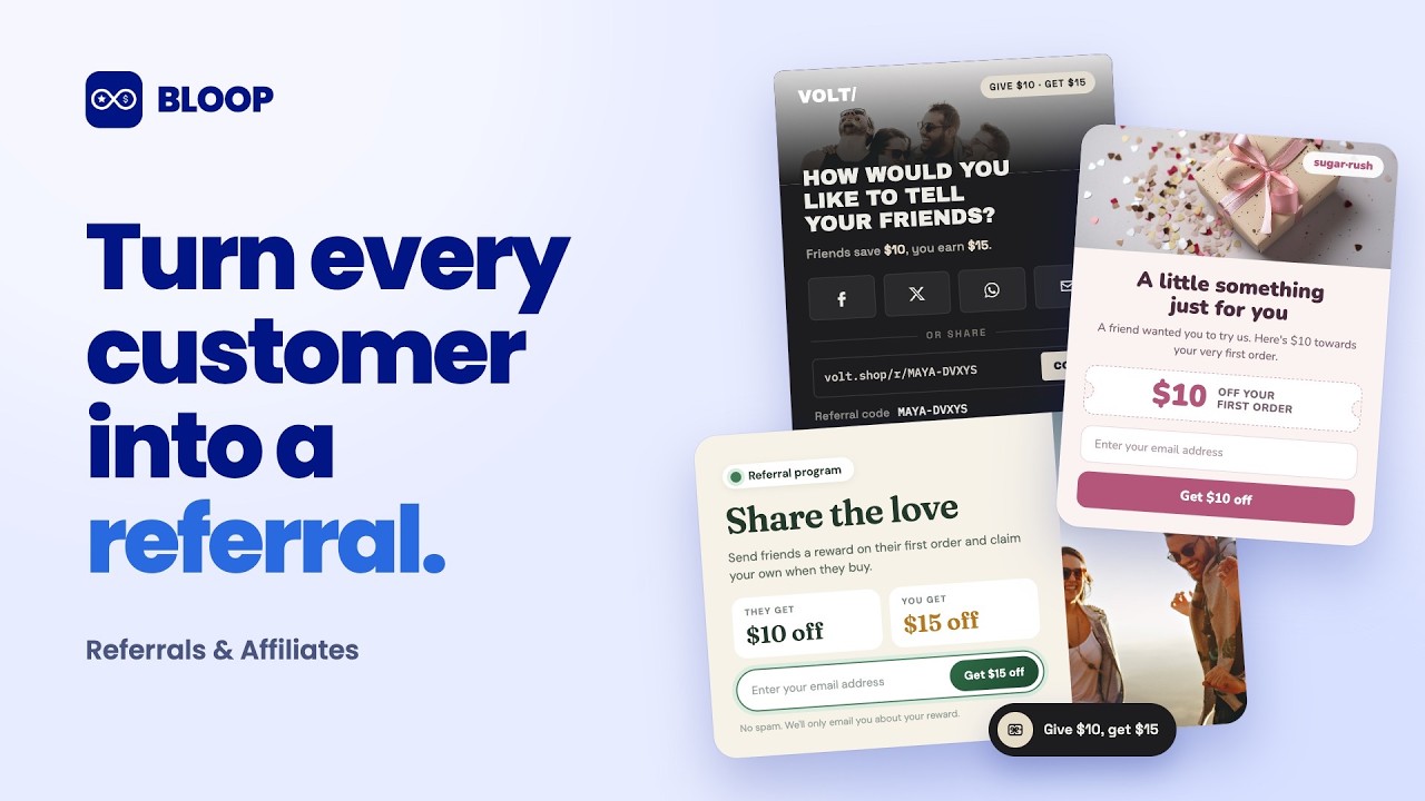 BLOOP Referral & Affiliate Demo
