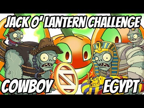 JACK O' LANTERN CHALLENGE - Ancient Egypt vs Wild West | Plants vs Zombies 2 Epic MOD
