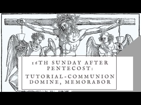 16th Sunday after Pentecost: Communion - Domino, memorabor (Tutorial)
