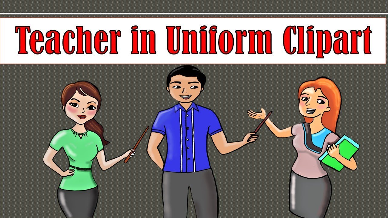 Teacher in Uniform Clipart